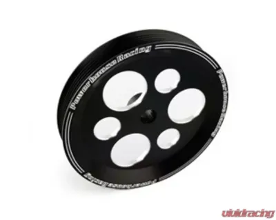 Powerhouse Racing Billet Aluminum Power Steering Pump Pulley Black Edition Toyota 1JZ | 2JZ - PHR 01011035.PS.BK
